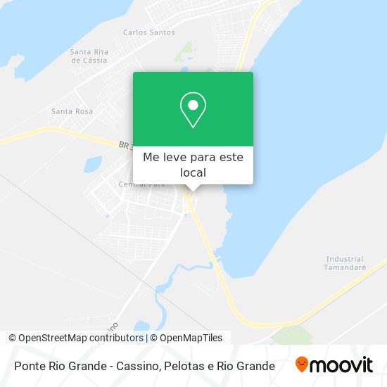 Ponte Rio Grande - Cassino mapa