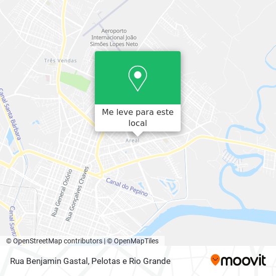 Rua Benjamin Gastal mapa