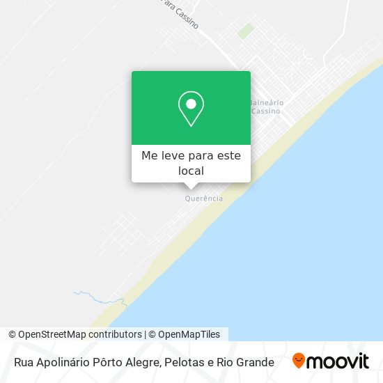 Rua Apolinário Pôrto Alegre mapa