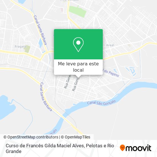 Curso de Francês Gilda Maciel Alves mapa