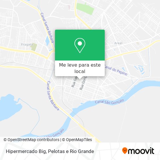Hipermercado Big mapa