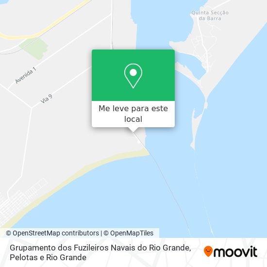 Grupamento dos Fuzileiros Navais do Rio Grande mapa