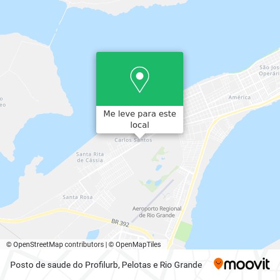 Posto de saude do Profilurb mapa