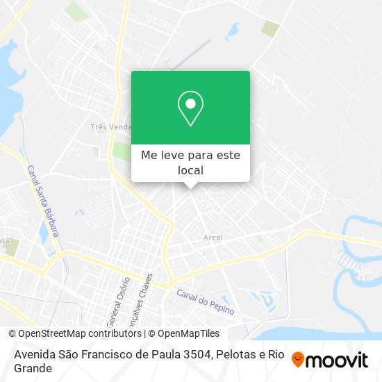 Avenida São Francisco de Paula 3504 mapa