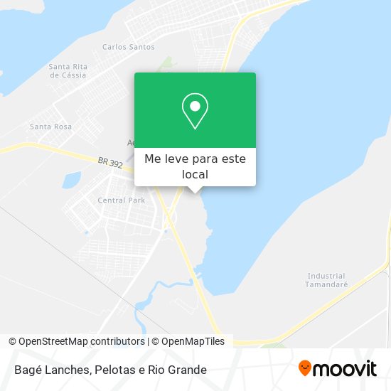 Bagé Lanches mapa
