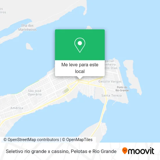 Seletivo rio grande x cassino mapa