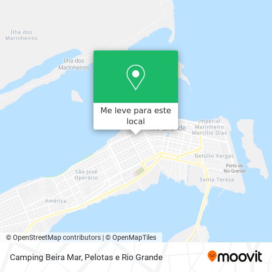Camping Beira Mar mapa