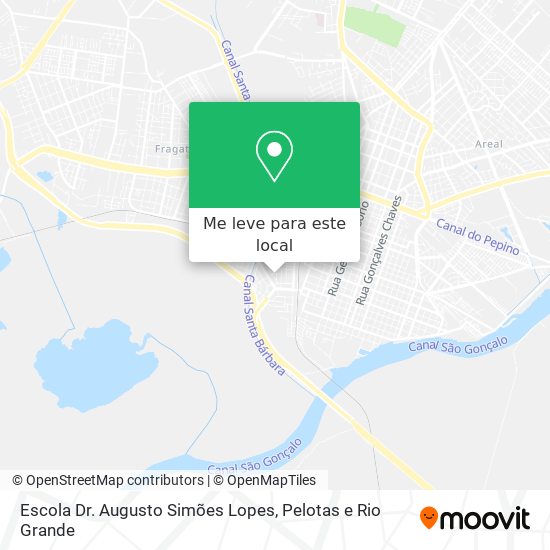 Escola Dr. Augusto Simões Lopes mapa