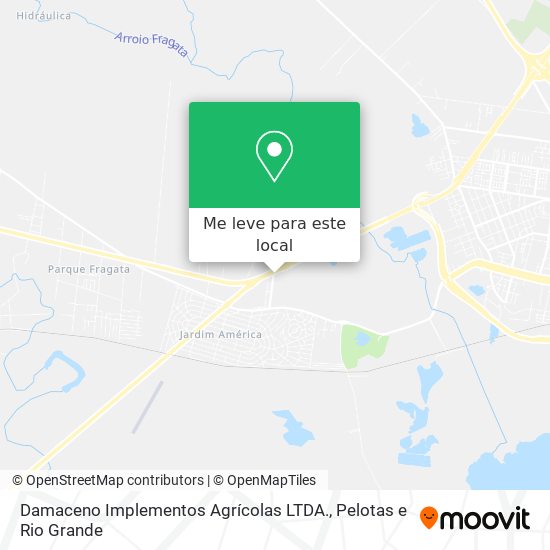 Damaceno Implementos Agrícolas LTDA. mapa