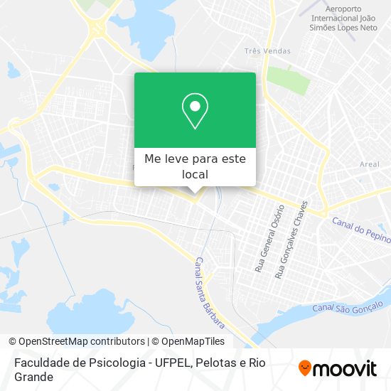 Faculdade de Psicologia - UFPEL mapa