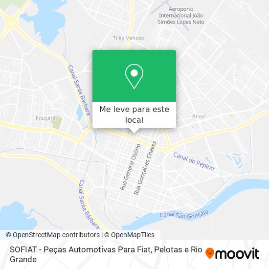 SOFIAT - Peças Automotivas Para Fiat mapa