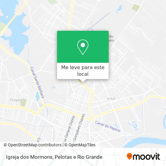 Igreja dos Mormons mapa