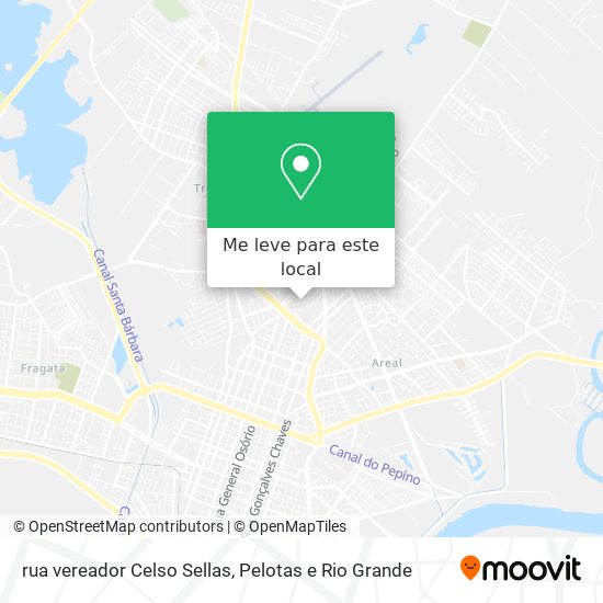 rua vereador Celso Sellas mapa