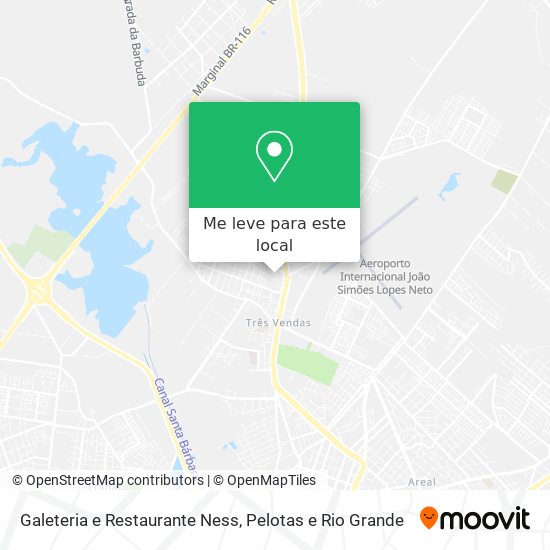 Galeteria e Restaurante Ness mapa
