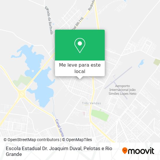 Escola Estadual Dr. Joaquim Duval mapa