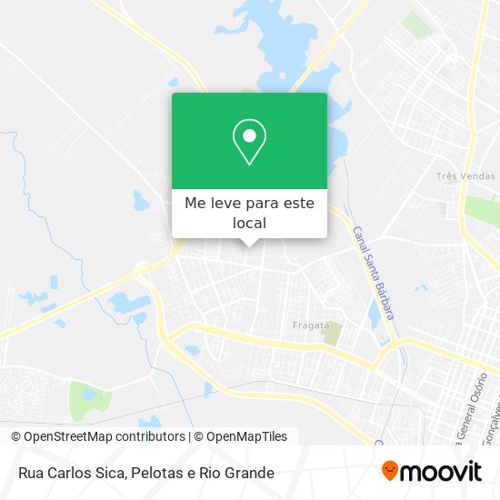 Rua Carlos Sica mapa