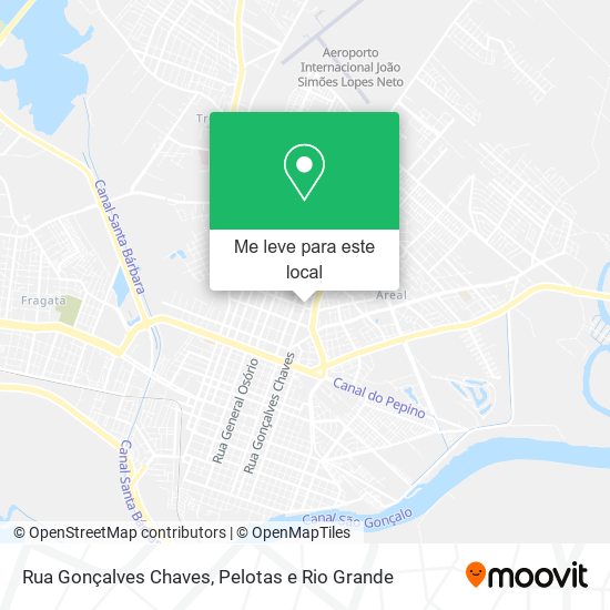 Rua Gonçalves Chaves mapa