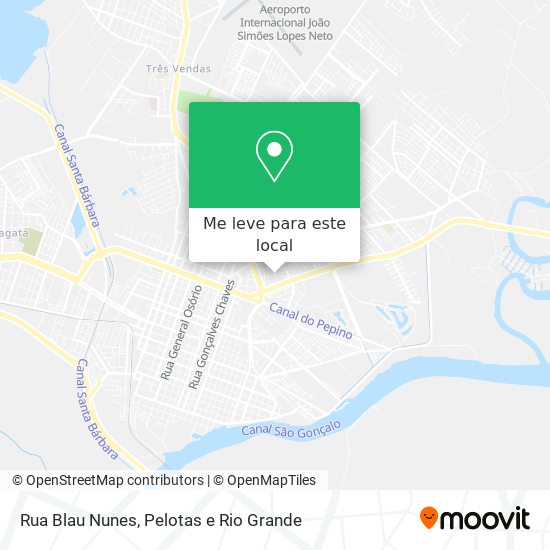 Rua Blau Nunes mapa