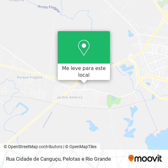Rua Cidade de Canguçu mapa