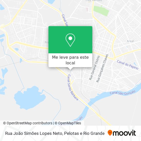 Rua João Simões Lopes Neto mapa