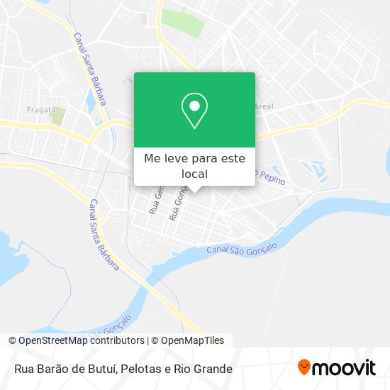 Rua Barão de Butuí mapa