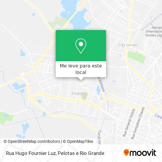 Rua Hugo Fournier Luz mapa