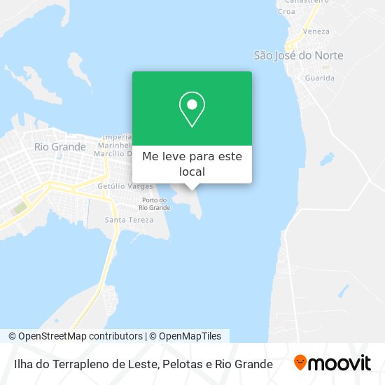 Ilha do Terrapleno de Leste mapa