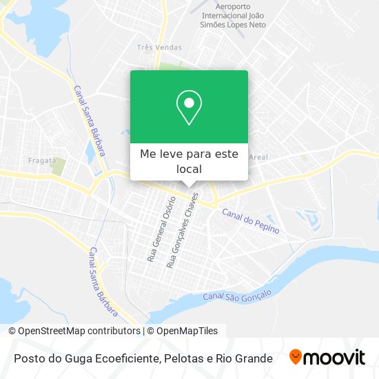 Posto do Guga Ecoeficiente mapa