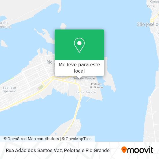 Rua Adão dos Santos Vaz mapa