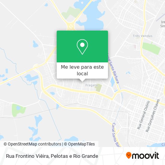 Rua Frontino Viêira mapa