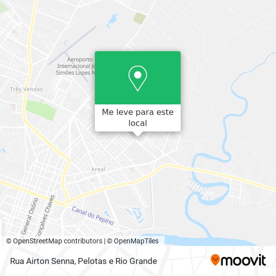 Rua Airton Senna mapa