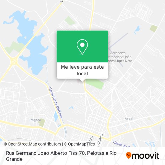 Rua Germano Joao Alberto Fiss 70 mapa