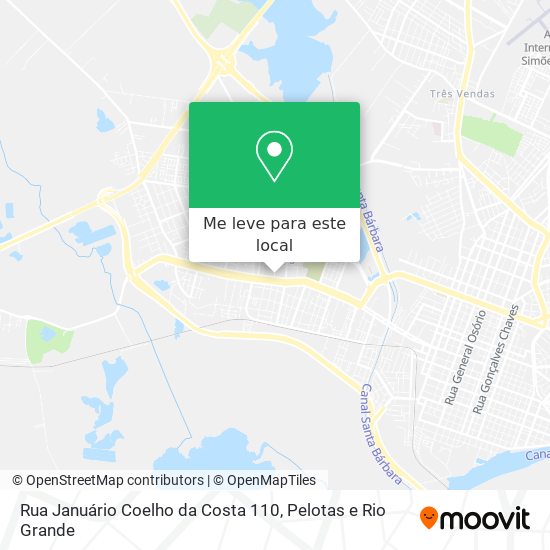Rua Januário Coelho da Costa 110 mapa