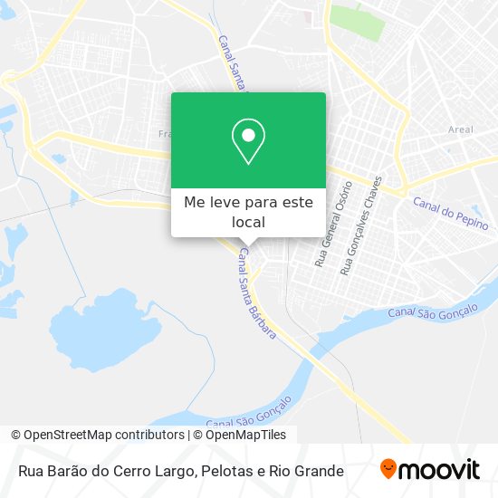 Rua Barão do Cerro Largo mapa