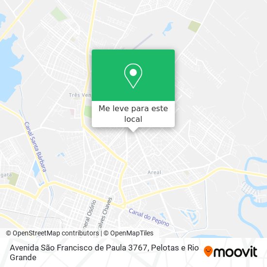 Avenida São Francisco de Paula 3767 mapa
