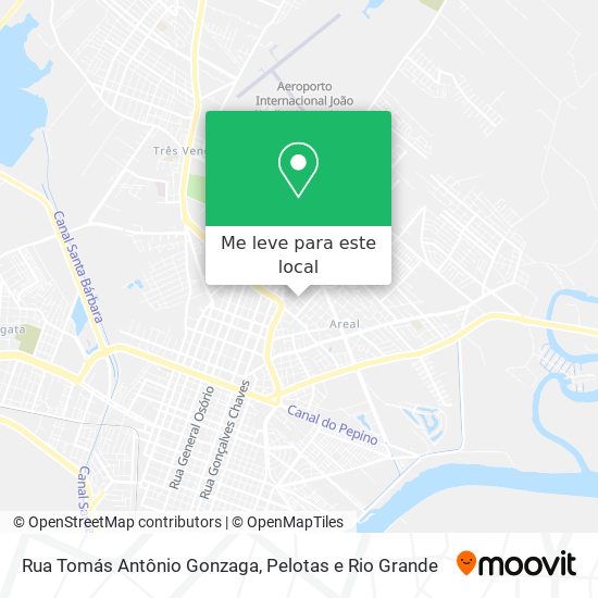 Rua Tomás Antônio Gonzaga mapa