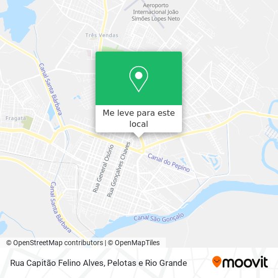 Rua Capitão Felino Alves mapa