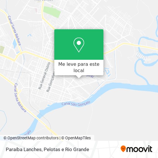 Paraíba Lanches mapa