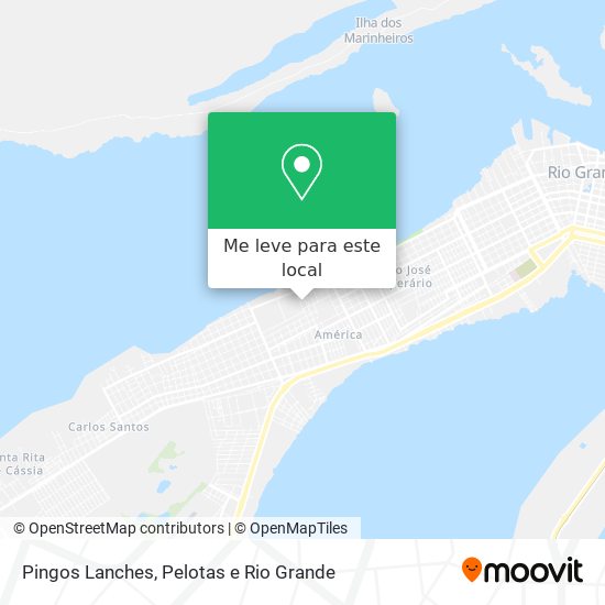 Pingos Lanches mapa