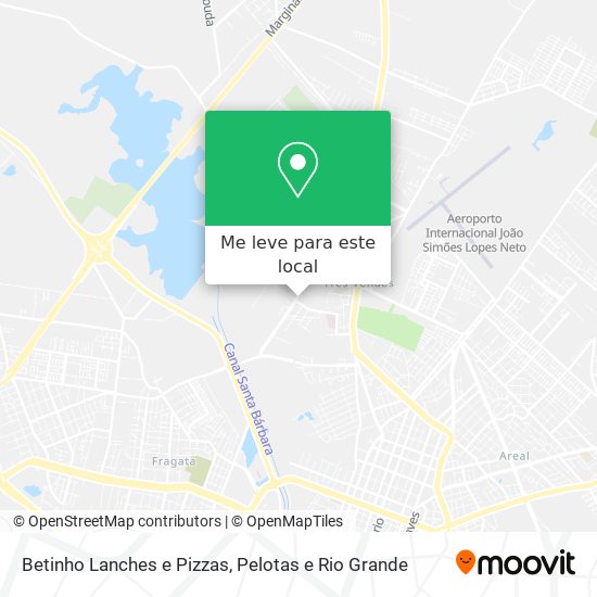 Betinho Lanches e Pizzas mapa
