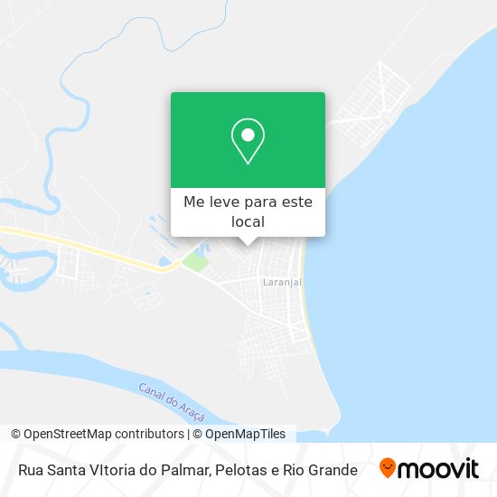 Rua Santa VItoria do Palmar mapa