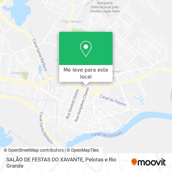 SALÃO DE FESTAS DO XAVANTE mapa