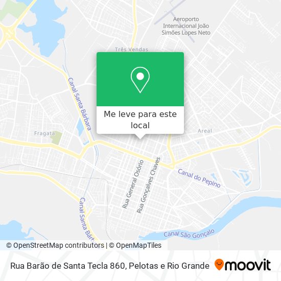 Rua Barão de Santa Tecla 860 mapa