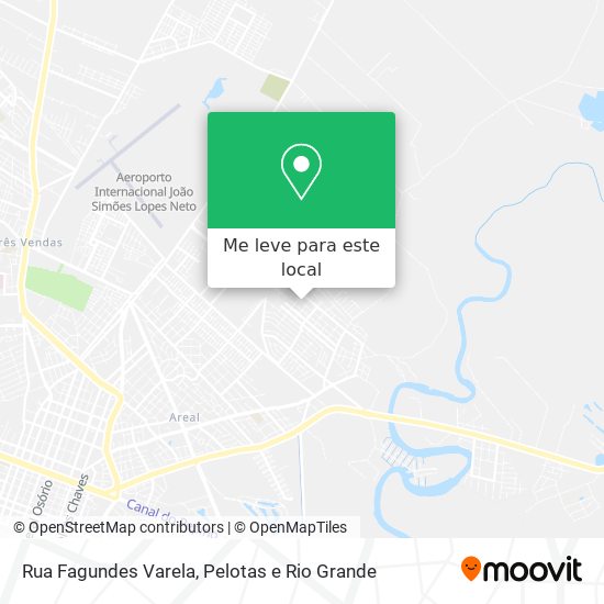 Rua Fagundes Varela mapa