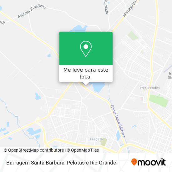 Barragem Santa Barbara mapa