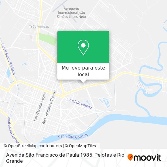 Avenida São Francisco de Paula 1985 mapa