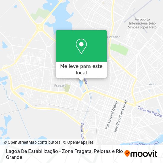 Lagoa De Estabilização - Zona Fragata mapa