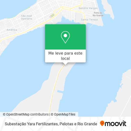 Subestação Yara Fertilizantes mapa