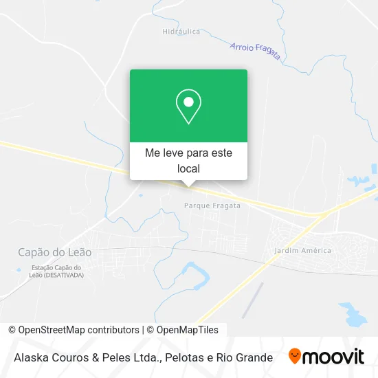 Alaska Couros & Peles Ltda. mapa