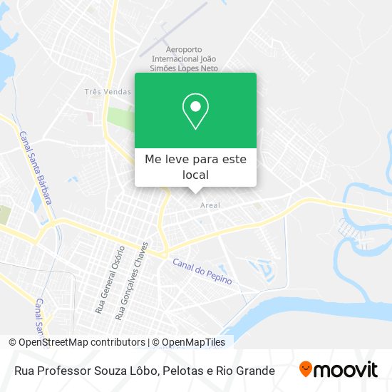 Rua Professor Souza Lôbo mapa